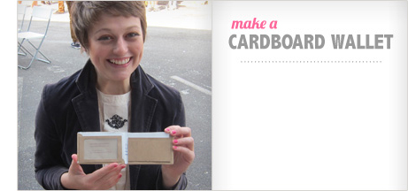 make a cardboard wallet